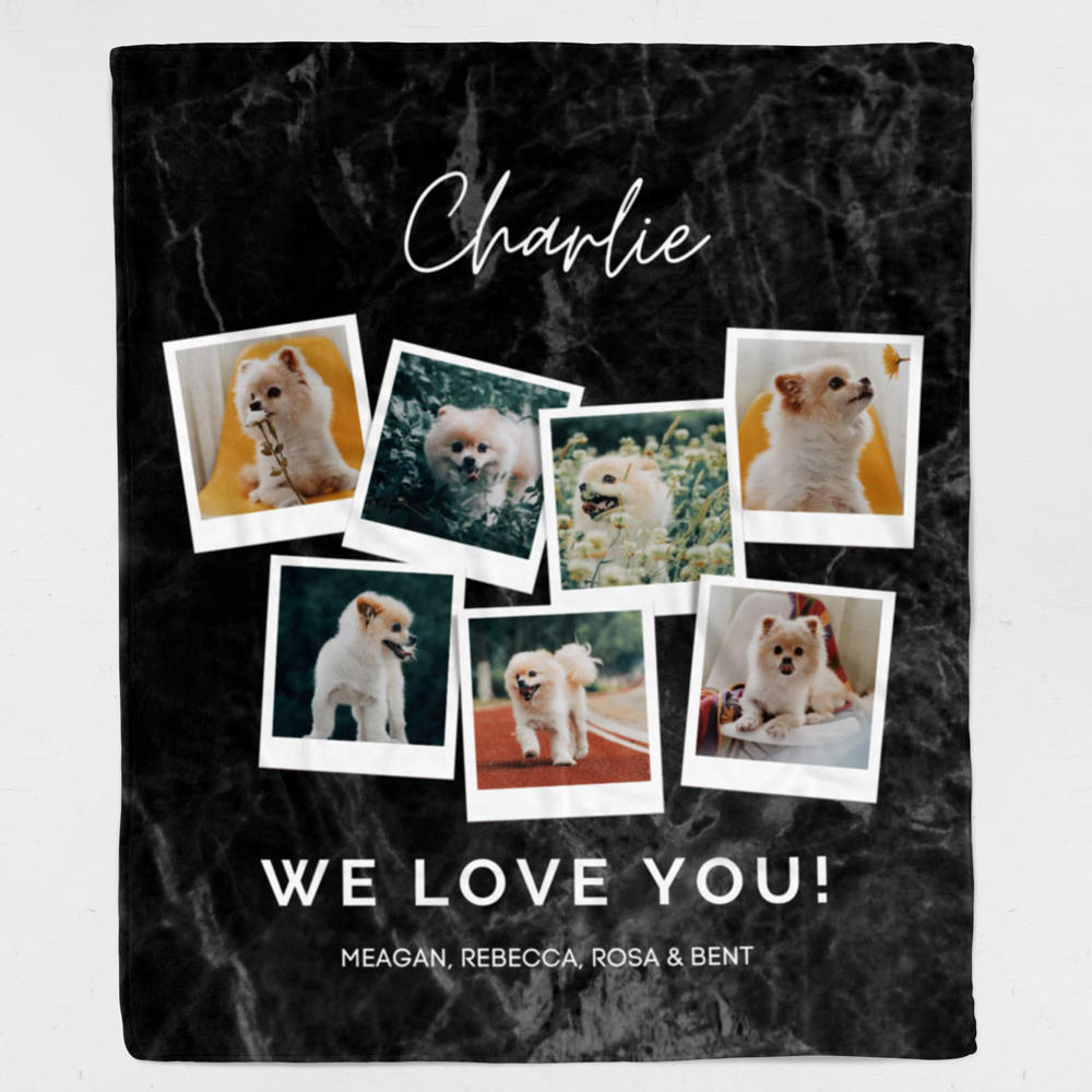 Custom Quote Love You Photo Blanket – Woof Blankets